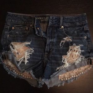 American Eagle Hi-Rise Festival Shorts